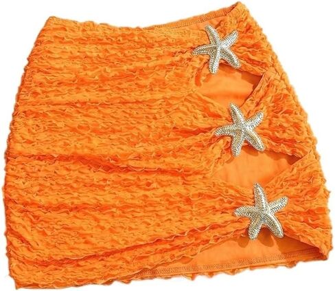 Women's Solid Color Starfish Shaped Clip, Summer Bikini Bottom Beach in Kuwait