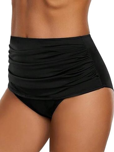 High Waist Women Bikini Bottom, Sexy Lifting Slim Modest Trunk in Kuwait