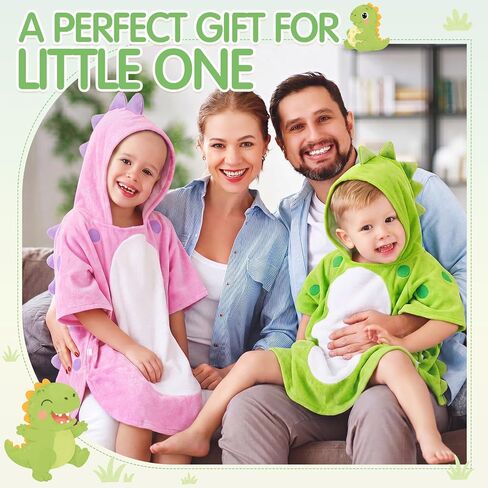 9 Pcs Cotton Baby Bath Towel Set 3 Dinosaur Baby Hooded Towels 21.6'' x 45" and 6 Washcloths Set Ultra Absorbent Soft Newborn Bath Gifts Essentials for Infants Toddlers Kids Boys and Girls in Kuwait