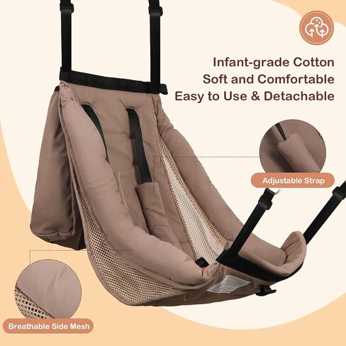 Stroller Hammock Extra Seat for Toddler, ALTERNATIVE for Stroller Board with 5-Point Harness, Detachable Seat Attachment For Kids to Ride, Compatible Book-Fold Strollers, for 3-5 Years Old,Up to 45 lb in Kuwait