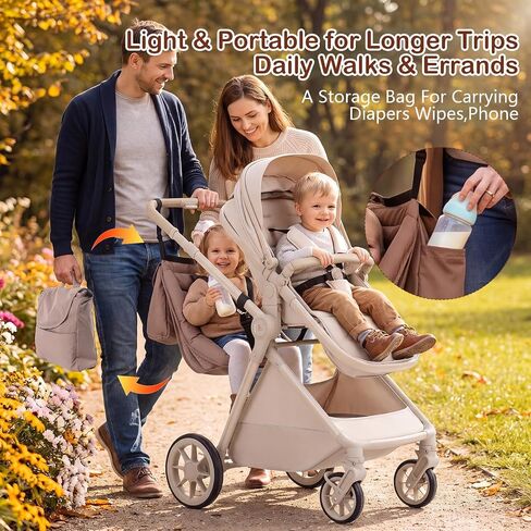 Stroller Hammock Extra Seat for Toddler, ALTERNATIVE for Stroller Board with 5-Point Harness, Detachable Seat Attachment For Kids to Ride, Compatible Book-Fold Strollers, for 3-5 Years Old,Up to 45 lb in Kuwait