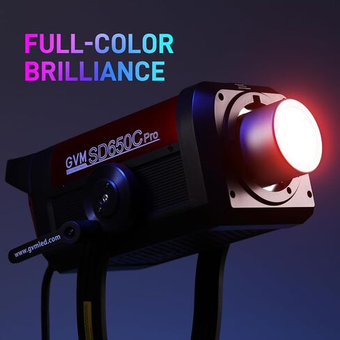 GVM 650W RGB Video Light with Softbox, Studio Lights with Bowen Mount, 101000 Lux/1m Photography Lighting of DMX, RDM, COB Continuous Output Recording, Film Photo Spotlight, IP65, 2000-10000K, CRI 97+ in Kuwait