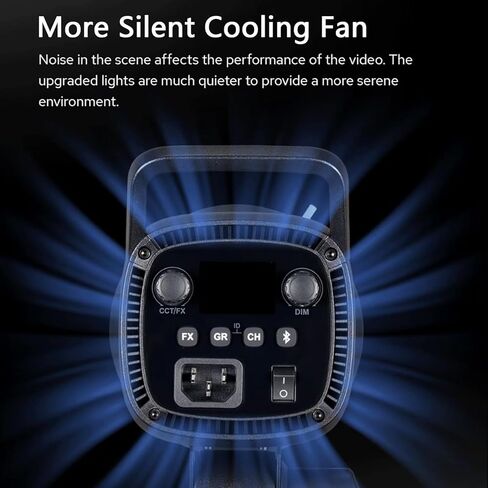 Godox SL60II-D LED Video Light, Continuous Lighting for Studio Photography | 70W 5600K Daylight Dimmable APP Controlled with Bowens Mount 8 FX Fade Flash Strobe Effects in Kuwait