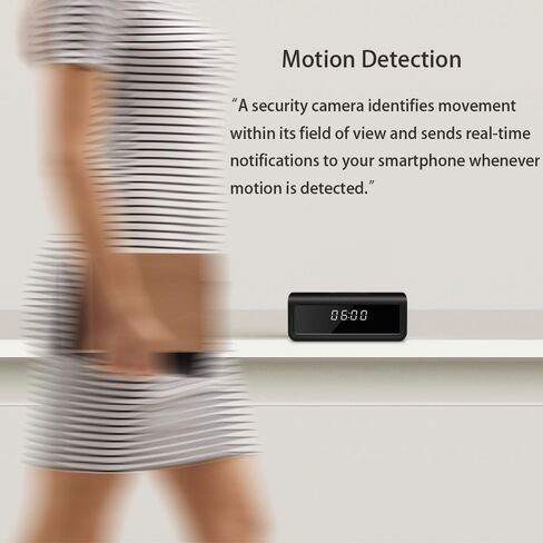 Hidden Spy Camera Clock – 4K WiFi Security Camera with Night Vision, Motion Detection, and 160° Wide Angle for Home & Office Surveillance in Kuwait