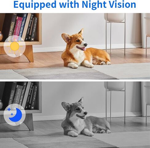 Indoor Security Camera Wireless WiFi Spy Camera 1080P Video Smoke the Detector Hidden Camera for Pets Home Wall Mount, Night Vision, Loop Filming, Motion Detection, Live Viewing, Android iOS Free App in Kuwait