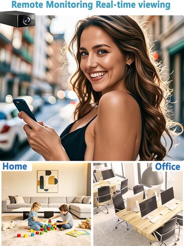 Hidden Camera Spy Camera WiFi HD1080P, Mini Wireless Nanny Cam with Night Vision, Motion Detection, Portable Small Home Security Surveillance for Indoor in Kuwait