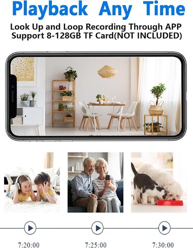 Hidden Camera Spy Camera WiFi HD1080P, Mini Wireless Nanny Cam with Night Vision, Motion Detection, Portable Small Home Security Surveillance for Indoor in Kuwait
