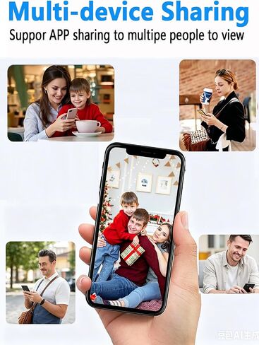 Hidden Camera Spy Camera WiFi HD1080P, Mini Wireless Nanny Cam with Night Vision, Motion Detection, Portable Small Home Security Surveillance for Indoor in Kuwait