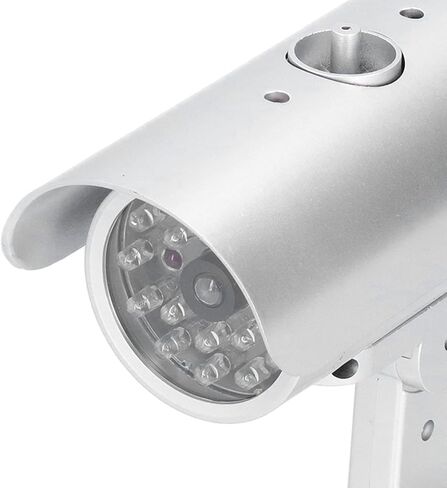 Dummy Security Camera, Flashing LED Deterrent Battery Operated Surveillance Look for Home Shop ABS Black 5.5 x 5.7 x 2.5 in 1 Pack in Kuwait