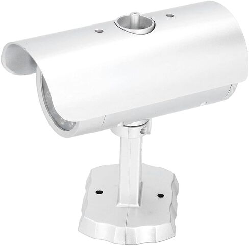Dummy Security Camera, Flashing LED Deterrent Battery Operated Surveillance Look for Home Shop ABS Black 5.5 x 5.7 x 2.5 in 1 Pack in Kuwait