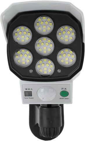 Fake Surveillance Security Solar Light Dummy Security Camera Solar Light Motion Activated with Sensor and Manual Control for Garden Yard Outdoor Gate Farm in Kuwait