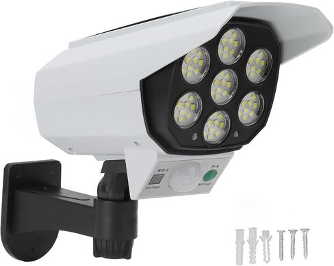 Fake Surveillance Security Solar Light Dummy Security Camera Solar Light Motion Activated with Sensor and Manual Control for Garden Yard Outdoor Gate Farm in Kuwait