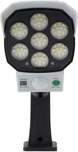 Fake Surveillance Security Solar Light Dummy Security Camera Solar Light Motion Activated with Sensor and Manual Control for Garden Yard Outdoor Gate Farm in Kuwait
