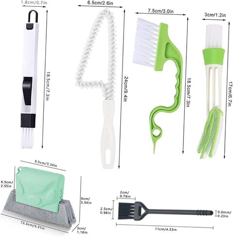 OUNONA 1Set Handheld Window Groove Cleaning Brush Durable Tile Crevice Brush for Gaps and Tracks Compact Design for Essential Tool for Home Cleaning in Kuwait