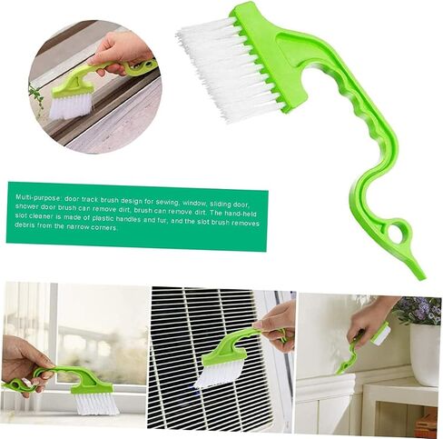 OUNONA 1Set Handheld Window Groove Cleaning Brush Durable Tile Crevice Brush for Gaps and Tracks Compact Design for Essential Tool for Home Cleaning in Kuwait