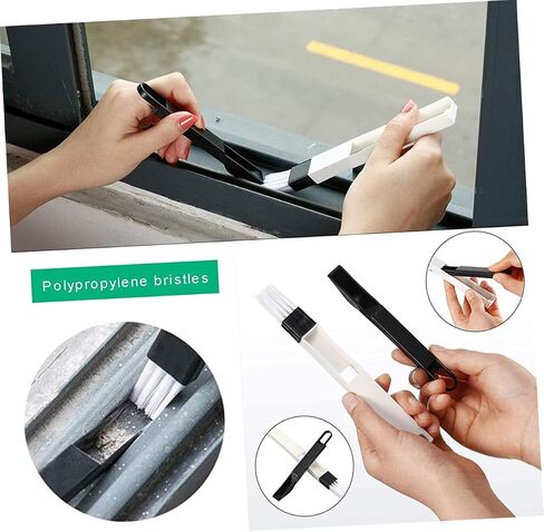 OUNONA 1Set Handheld Window Groove Cleaning Brush Durable Tile Crevice Brush for Gaps and Tracks Compact Design for Essential Tool for Home Cleaning in Kuwait