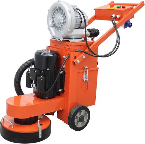 INTSUPERMAI Concrete Floor Polisher Hand-push Cement Ground Grinder Terrazzo Ground Grinding Machine Adjustable Floor Surfacing Grinder Floor Ground Polishing Machine with Vacuum Fan 220V in Kuwait