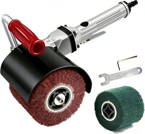 Burnishing Polishing Machine, Variable Speed Surface Conditioning Tool | 2500RPM, Handheld, Burnishing, Wire Drawing, Metal, Stainless Steel, Wood, Auto Detailing, Rust Removal, Smoothing in Kuwait