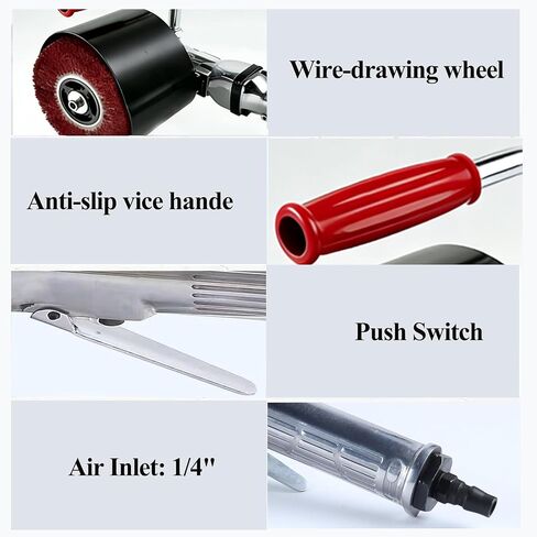 Burnishing Polishing Machine, Variable Speed Surface Conditioning Tool | 2500RPM, Handheld, Burnishing, Wire Drawing, Metal, Stainless Steel, Wood, Auto Detailing, Rust Removal, Smoothing in Kuwait