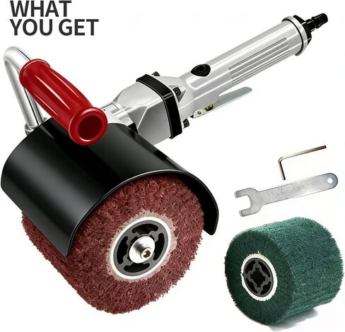 Burnishing Polishing Machine, Variable Speed Surface Conditioning Tool | 2500RPM, Handheld, Burnishing, Wire Drawing, Metal, Stainless Steel, Wood, Auto Detailing, Rust Removal, Smoothing in Kuwait