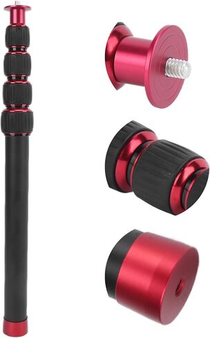 Camera Monopod Tripod Extension Rod Aluminum Alloy Adjustable 33.5 to 108cm 5 Section Knob Lock 5kg Load 1/4 Screw for Photography Travel Hiking in Kuwait