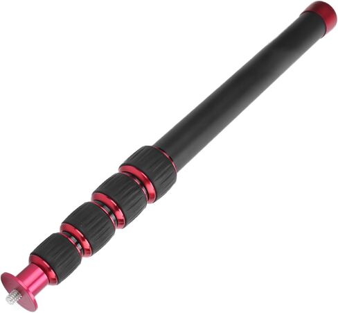 Camera Monopod Tripod Extension Rod Aluminum Alloy Adjustable 33.5 to 108cm 5 Section Knob Lock 5kg Load 1/4 Screw for Photography Travel Hiking in Kuwait