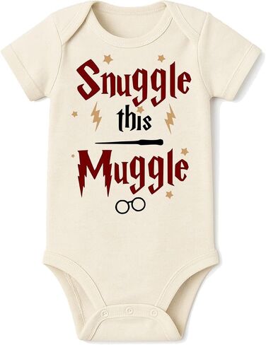 Brain Juice Tees Snuggle Wizard Bodysuit | Natural Color 100% Cotton | Printed using direct-to-garment printing in Kuwait