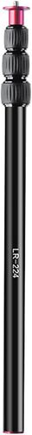 Diyeeni LR-224 Tripod Extender Pole, 4 Section Aluminum Telescopic Center Column Extension Rod with 1/4 Inch Screw for DSLR Camera, Phone Holder, Light, Mic and Equipment Riser in Kuwait