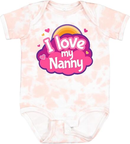 inktastic I Love My Nanny Grandchild Baby Bodysuit in Kuwait
