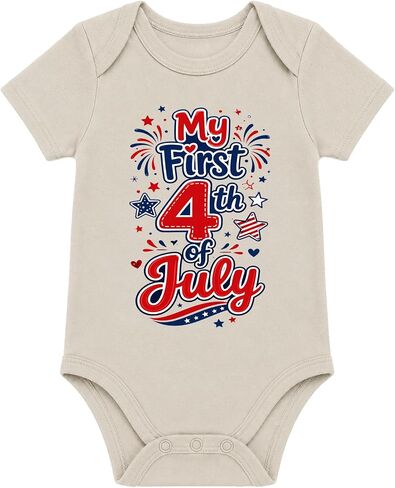 Baby's First Fourth Of July 1st 4th - Baby Onesie Leotards Assorted Colors in Kuwait