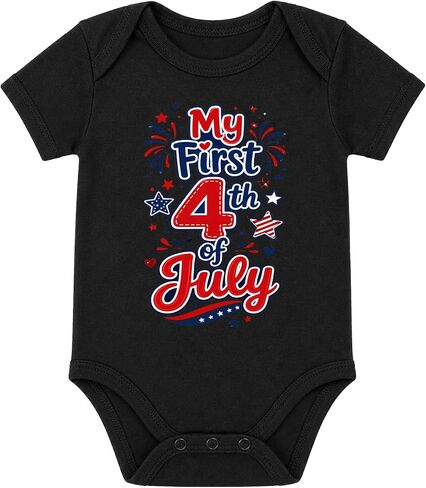 Baby's First Fourth Of July 1st 4th - Baby Onesie Leotards Assorted Colors in Kuwait
