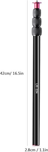 Diyeeni LR-224 Tripod Extender Pole, 4 Section Aluminum Telescopic Center Column Extension Rod with 1/4 Inch Screw for DSLR Camera, Phone Holder, Light, Mic and Equipment Riser in Kuwait