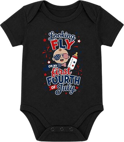 Baby's First Fourth Of July 1st 4th - Baby Onesie Leotards Assorted Colors in Kuwait