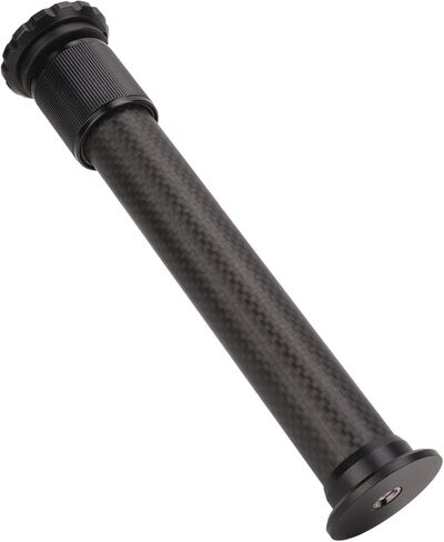 2 Section Carbon Fiber Tripod Extension Tube, Center Column Extender with 1/4 and 3/8 Inch Screw Holes, for Stabilizer Action Camera DSLR Monopod in Kuwait