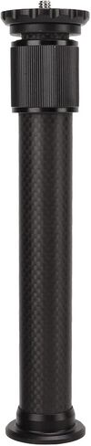 2 Section Carbon Fiber Tripod Extension Tube, Center Column Extender with 1/4 and 3/8 Inch Screw Holes, for Stabilizer Action Camera DSLR Monopod in Kuwait