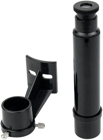 5x24 Finder Scope for Telescope with Mounting Bracket - Universal Optical for Astronomical Observation, Glossy Black in Kuwait