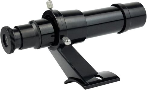 5x24 Finder Scope for Telescope with Mounting Bracket - Universal Optical for Astronomical Observation, Glossy Black in Kuwait