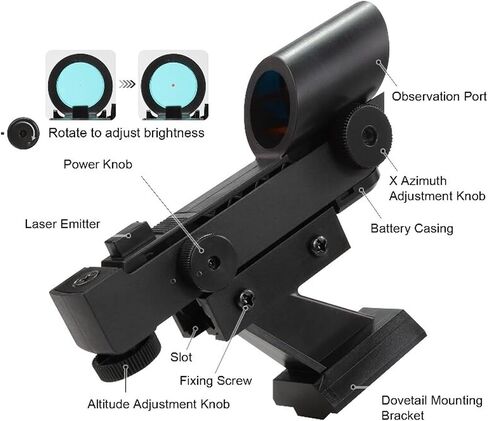 Red Dot Finder Scope with Slide-in Mount, fo 80EQ 80DX 90DX SE SLT Series in Kuwait
