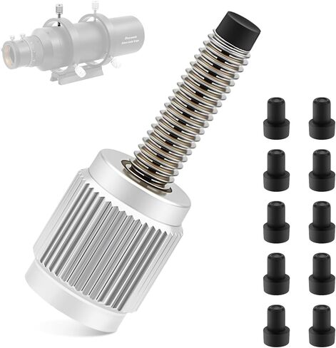 Astromania Guide Scope Ring One M5 Thumbscrew with Ten Nylon-Tipped | Wider Version Diameter M5 Screw Telescope Accessory,For Finderscope Scope Ring Kit,Teflon Inlays Design for Better Protection in Kuwait