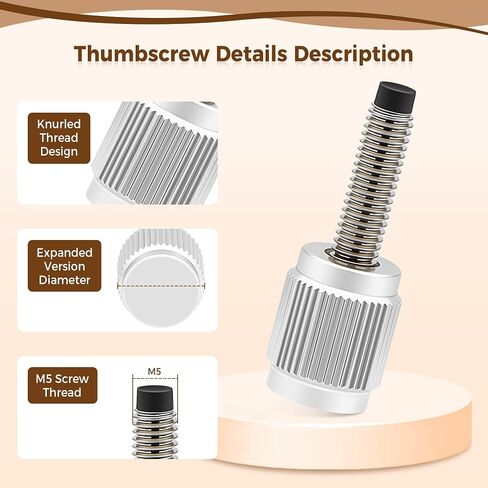 Astromania Guide Scope Ring One M5 Thumbscrew with Ten Nylon-Tipped | Wider Version Diameter M5 Screw Telescope Accessory,For Finderscope Scope Ring Kit,Teflon Inlays Design for Better Protection in Kuwait
