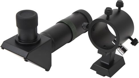 Astronomical Telescope Accessory, Green Film, 120mm Length, Multilayer Coating, Right Angle Finder with Metal Stand for Astronomy in Kuwait