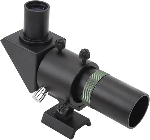 Astronomical Telescope Accessory, Green Film, 120mm Length, Multilayer Coating, Right Angle Finder with Metal Stand for Astronomy in Kuwait
