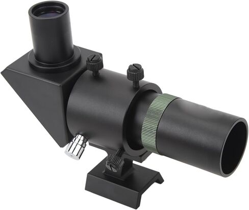 Astronomical Telescope Accessory, Green Film, 120mm Length, Multilayer Coating, Right Angle Finder with Metal Stand for Astronomy in Kuwait