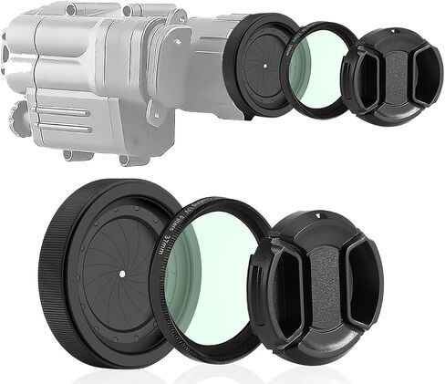 Adjustable Iris Aperture Diaphragm Filter Pack, M30 to M37 Adapter Ring 1.5-26mm Optical Lens Module, Adjustable Iris Filter Cover Set Compatible with PVS-14 Night Vision Device in Kuwait