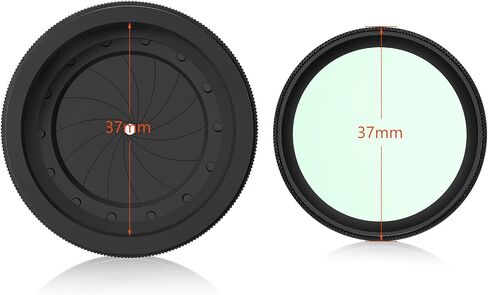 Adjustable Iris Aperture Diaphragm Filter Pack, M30 to M37 Adapter Ring 1.5-26mm Optical Lens Module, Adjustable Iris Filter Cover Set Compatible with PVS-14 Night Vision Device in Kuwait