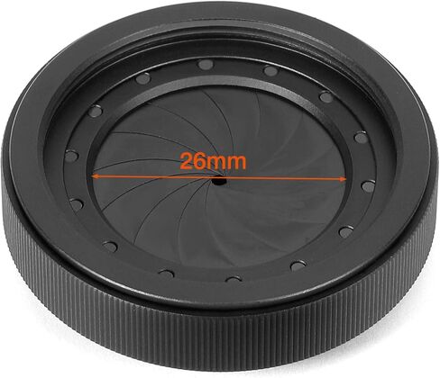 Adjustable Iris Aperture Diaphragm Filter Pack, M30 to M37 Adapter Ring 1.5-26mm Optical Lens Module, Adjustable Iris Filter Cover Set Compatible with PVS-14 Night Vision Device in Kuwait