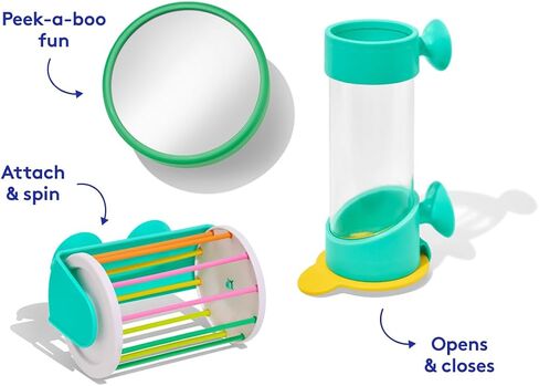 LOVEVERY, The Bath Set, 9-Piece Bath Toys with Play Guide, Early Development for 9+ Months in Kuwait