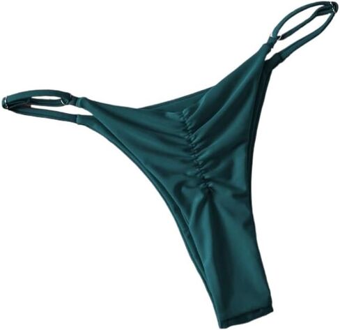 Women Summer Solid Color Thong Bikini Bottom in Kuwait