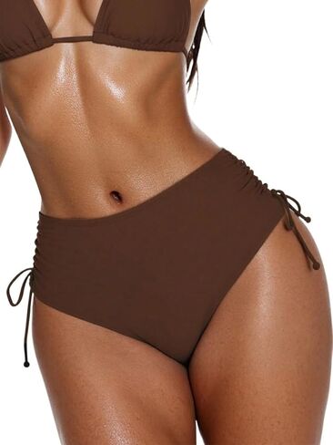 Solid Color Lace-Up Women Swimwear Bottoms, Summer Beach in Kuwait