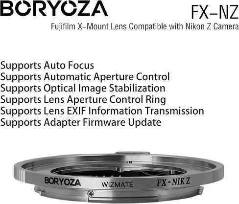 FX-NZ Auto Focus Adapter Compatible with Fujifilm X Mount Lens to Nikon Z Mount Cameras in Kuwait